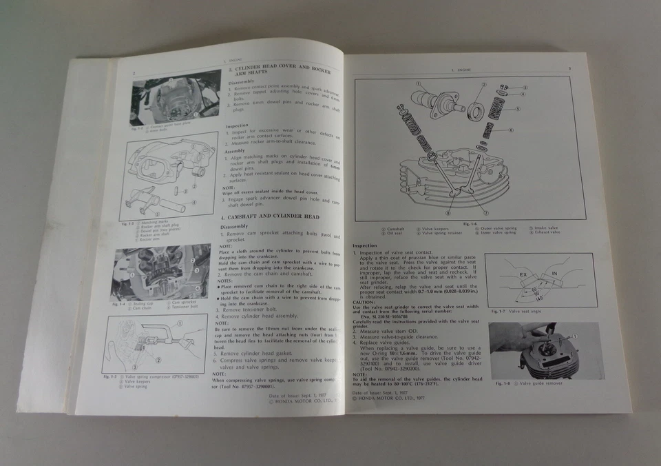 Manual De Taller / Manual De Tienda Honda XL 250 / XL 350 Año 1973 - Imagen 4 de 4