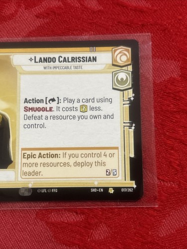 Star Wars Unlimited - Lando Calrissian - With Impeccable Taste - 017/262 - Picture 2 of 6