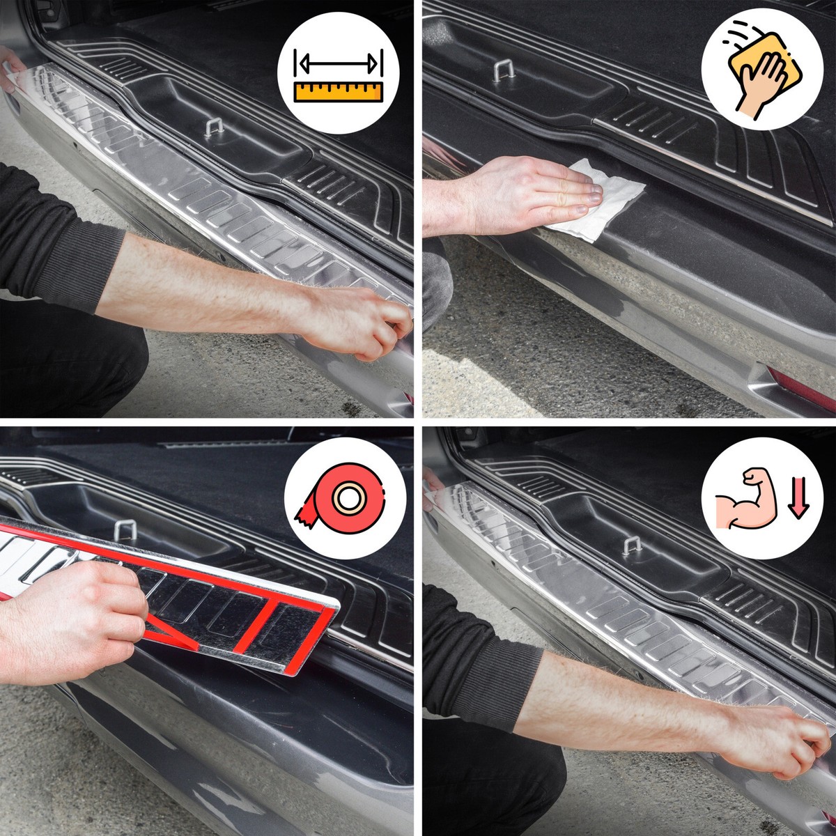 Protezione per paraurti in acciaio inox cromato, compatibile con Mercedes GLB | tipo X247 | anno di costruzione dal 2019 > | qualità premium di