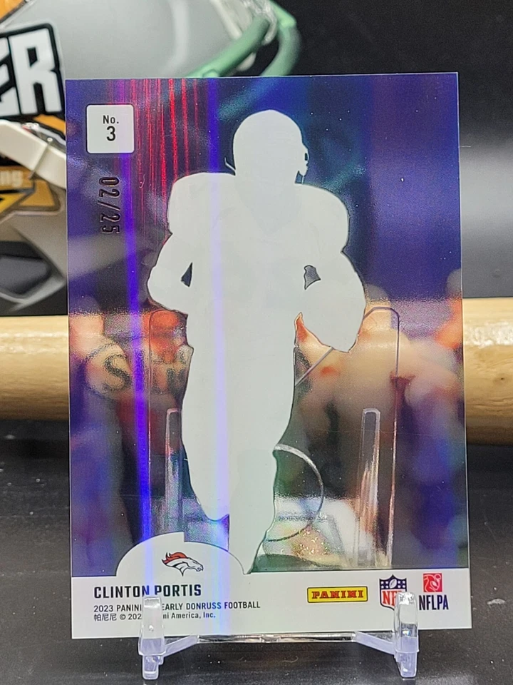 Clinton Portis 2023 Donruss Clearly #3 Retro /25 (CBNG) - Image 2 of 2