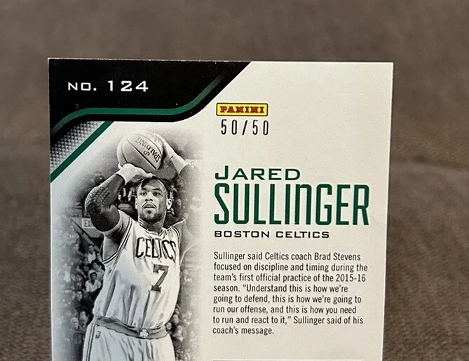 2015-16 Panini Totally Certified Mirror Purple /50 Jared Sullinger #124 - Image 3 of 3
