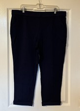 Isaac Mizrahi Live Petite Knit Slim Pant Dark Navy PXL A567692