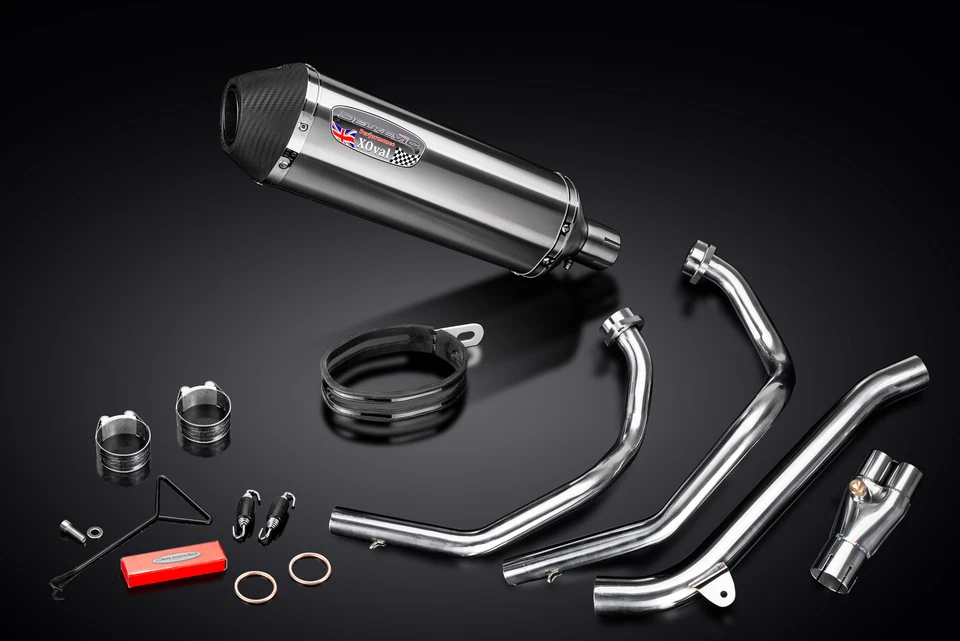 Honda CRF1000L Africa Twin 16-19 полный выхлоп 4-1 13,5 дюйма овальный глушитель из нержавеющей стали - Изображение 4 из 4