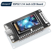 ideaspark® ESP32 Development Board 1.14 inch 135x240 LCD Display,CH340,WiFi+BL