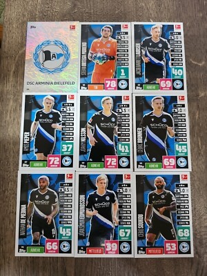 Match Attax Bundesliga 20/21 Komplettes Team SC Arminia Bielefeld ( Alle 18 )