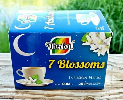 Te 7 Azahares ✓ Tea Seven Blossoms Infusion Herbs 25 bags 0.3 oz