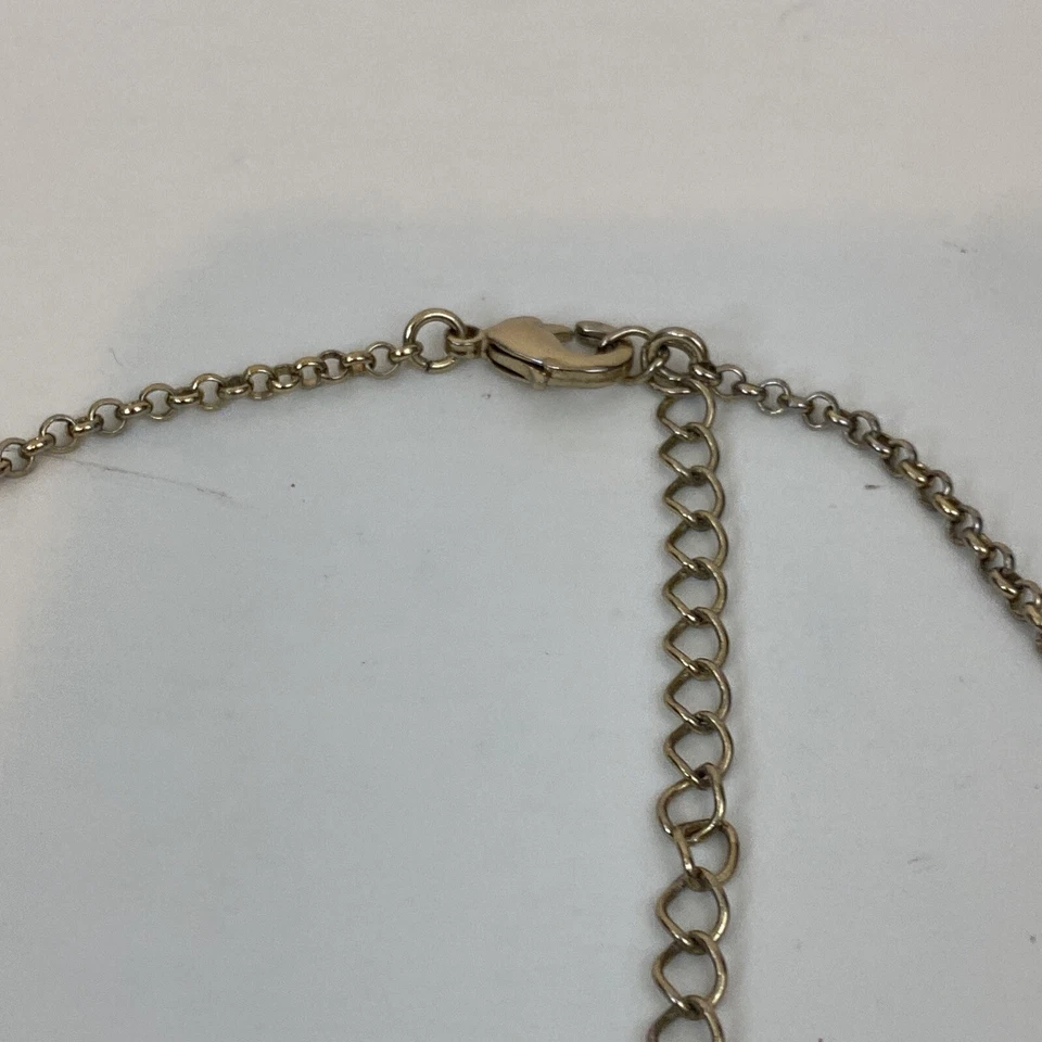 H&M лето синий искусственный камень золотистый заявления ожерелье капли - Изображение 4 из 4