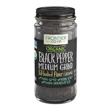 Organic Black Pepper Medium Grind 1.80 Oz By Frontier Coop