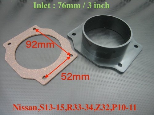 AFM Adapter + Cone Filter Fit Nissan Fairlady Z32 Skyline GTS R32 R33 R34 Pulsar - Picture 3 of 10
