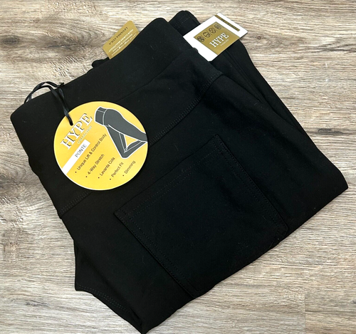 HYPE Collection Pointe Black Pants Women's Size 3X Butt Lifting Tummy Control