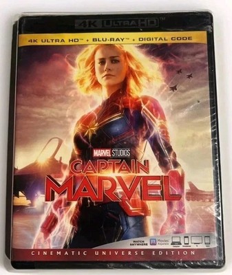 Captain Marvel 4k Ultra HD + Blu-ray New Sealed!!