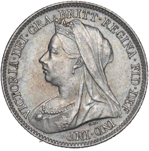 1901 Victoria Sixpence — photo from the most recent tracked eBay sale