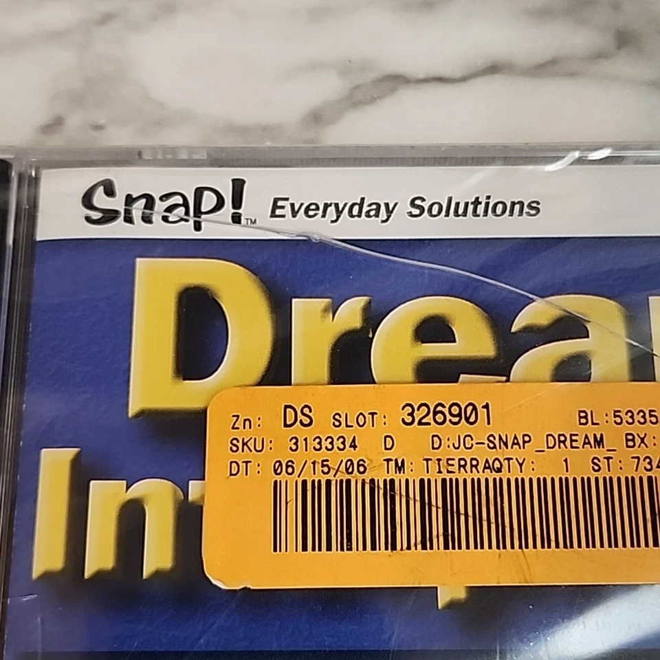 Dream Interpreter Computer Disc, (For PC, 2001), Topics Snap! Sealed 189 - Image 3 of 4