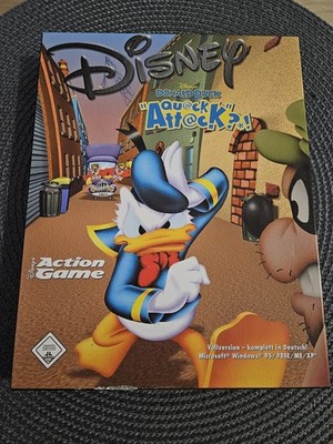 Donald Duck Goin Quakers Quack Attack PC Spiel Big Box Disney Ubisoft 2000 Rare