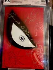 SPIDER-MAN 1  Die-Cut  2019 PGX 9.8 Triple Remark Auto  Sam De La Rosa