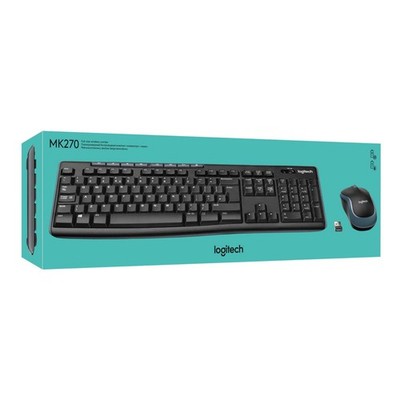 Logitech MK270 Wireless Combo - Tastatur-und-Maus-Set - kabellos - 2.4 GHz - DE