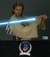 EWAN MCGREGOR SIGNED OBI WAN KENOBI STAR WARS 8X10 PHOTO BECKETT BAS COA