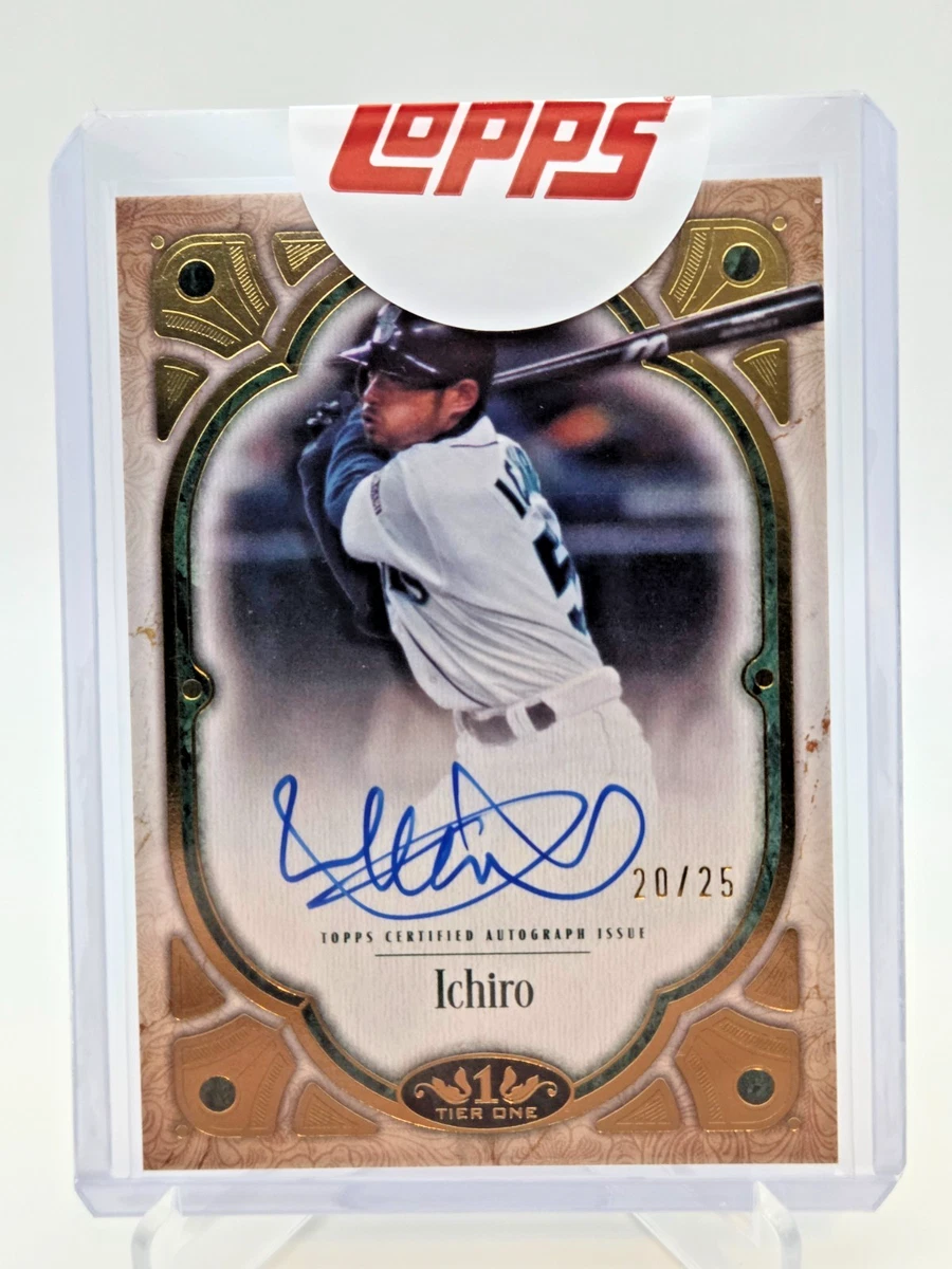 25+ Topps Ichiro Suzuki Autographed Baseball Sports Trading Cards