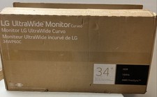 LG UltraWide Monitor Curved 34  HDR IPS 160Hz 21:9 34WP60C NEW OPEN BOX
