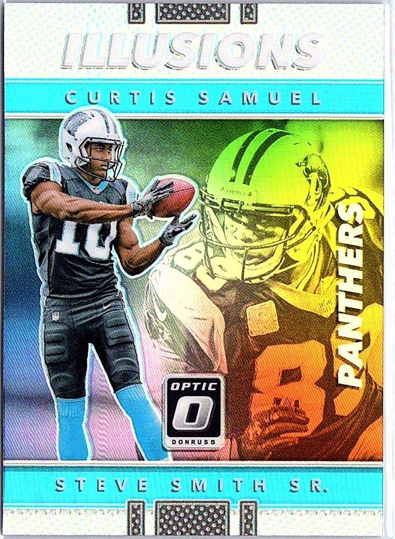 2017 Donruss Optic #14 Curtis Samuel / Steve Smith Sr. Illusions
