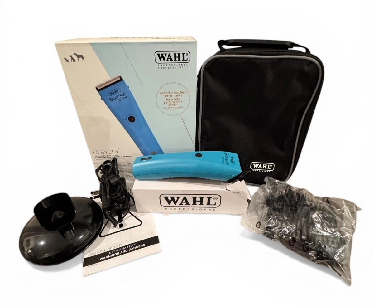 Wahl Bravura Lithium Cordless Pet Clipper Turquoise Professional Grooming NOB
Opens in a new window 