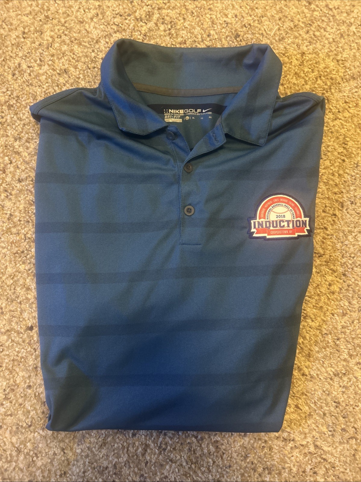 2018 National Baseball HOF Induction Men's XL Polo Shirt (Worn By Mazeroski)