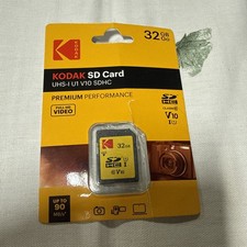 Kodak 32GB Class 10 UHS I U1SDHC Memory Card