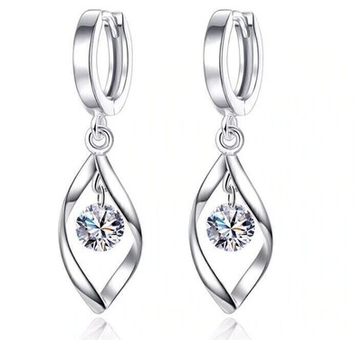 OHRRINGE MIT 925 SILBER PLATTIERT OHRSTECKER OHRCLIPS OHRSCHMUCK SCHMUCK  DE