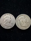 1951-S & 1954-S Franklin Half Dollars
