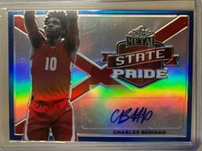 2021-22 Leaf Metal State Pride Blue Rainbow /50 Charles Bediako #SP-CB1 Auto