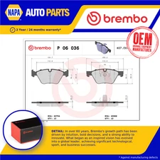 Brake Pads Set fits BMW 320D 2.0D Front 04 to 12 Brembo 34112288875 34112288876