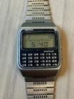 Seiko Men's C153-5007 Vintage Stainless Steel Calculator Watch-Pls Read