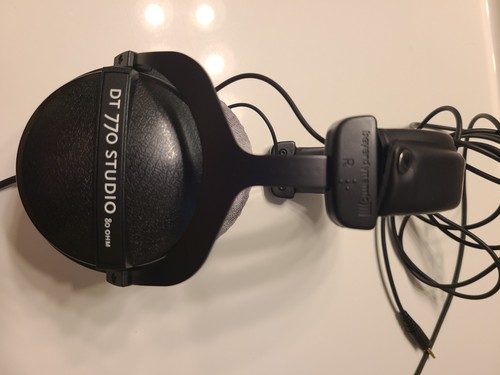 Beyerdynamic DT 770 Pro 80 Ohm Over Ear Studio Headphones Closed Back Gently UC