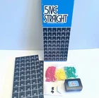 Vintage 1968 5IVE STRAIGHT Board Game – Parker Brothers – Complete & Very Clean