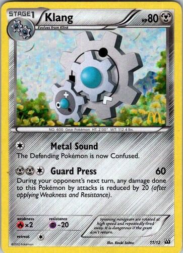 Pokemon | McDonald's Promos 2012 | Klang - 11/12 | 011/012 | Holo | LP