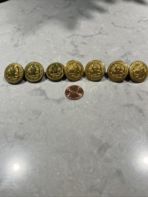 HH-07 US Navy Eagle Buttons 1941 or Later Black Back