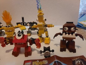 Lego Mixels Series 1 Complete Set 41500-41508 Flain Krader Teslo & 41512 Chomly