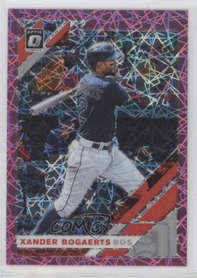 2019 Panini Donruss Optic Pink Velocity Prizm 41/199 Xander Bogaerts #197 10k8