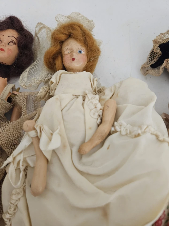 Lote Mixto De Muñecas Nancy Ann Años 40, Libro De Cuentos, Necesita Restauración. Foto 3 de 4