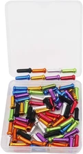 8 Color 80 PCS, Cable End Crimps, Bike Cable End Caps, Alloy Road Mountain Bikes