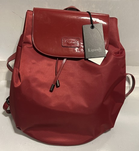 Lipault Plume Vinyle Backpack Red 77816 