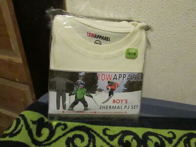**New Boys 10W Apparel Cotton Base Layer Set, PJ's, Lounge Set Size 16/18 **