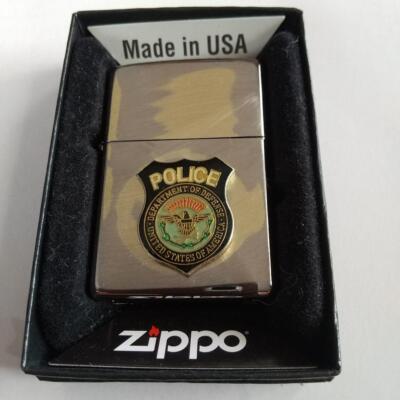 ZIPPO Lighter Police DEPARTMENT OF DEFENSE USA ZIPPO ZIPPO ZIPPO