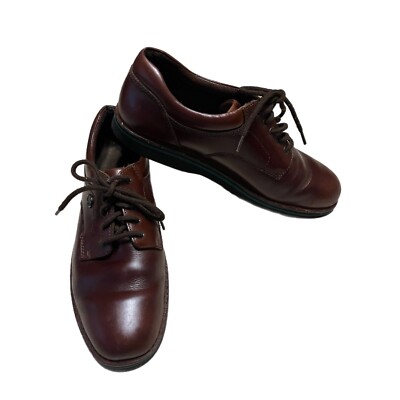 HUSH PUPPIES SHOE BROWN LEATHER OXFORDS MEN display picture 1