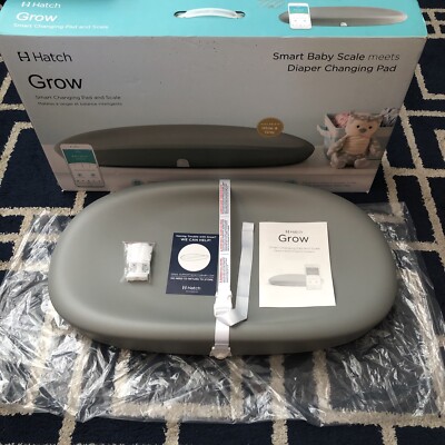 Hatch Grow Smart Changing Pad and Scale (Grey) - Excellent, In Original Box