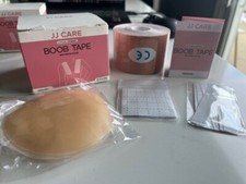 JJ Care Boob Tape with Nipple Cover- Hypoallergenic, Latex-free, 10 USES, NEW