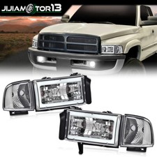 Fit For 1994-2002 Dodge Ram 1500 2500 3500 Led Tube C Light Bar Headlights Lamps Fit For 1994-2002 Dodge Ram 1500 2500 3500 Led Tube C Light Bar Headlights Lamps