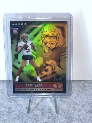 Trey Lance Rookie Card Gold #/25 25/25 San Francisco 49ers Panini NFL