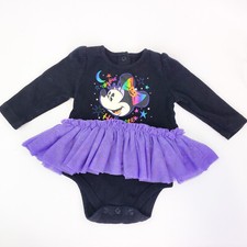 Disney Baby Minnie Mouse Halloween One Piece Romper Tutu Bodysuit 6-9 Mo