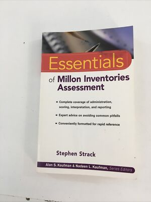 Essential Of Millon Inventories - Stephen Strack (Paperback, 1999)